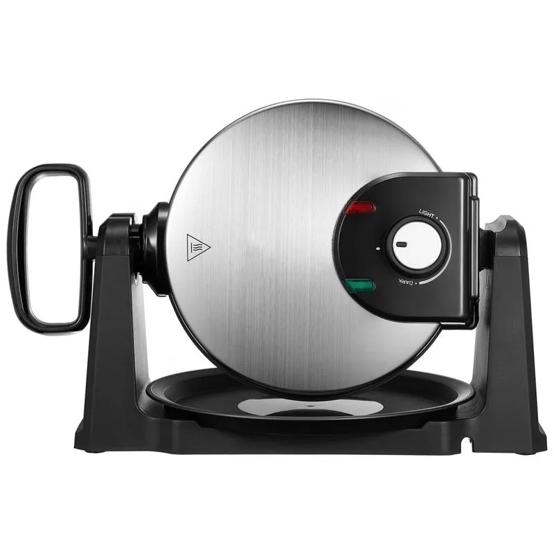 Belgian Maqui De Waffle Antiaderente E Rotativa Com Controle De Temperatura, Aco Inox, 1080w, 110v, N A, Prateado
