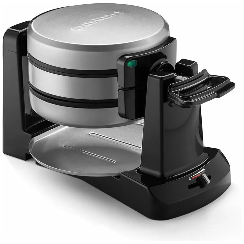 Maquina De Fle Dupla Antiaderente E Rotativa, Aco Inox, 1400w, 110v, Cuisinart Waf F40, Prateado