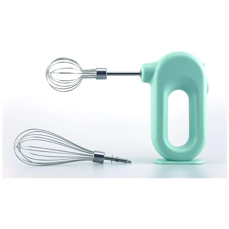 Wynboop Eb001 Mini Batedeira De Mão Com 4 Velocidades E Acessórios De Aço Inox, 20w, 110v, Verde