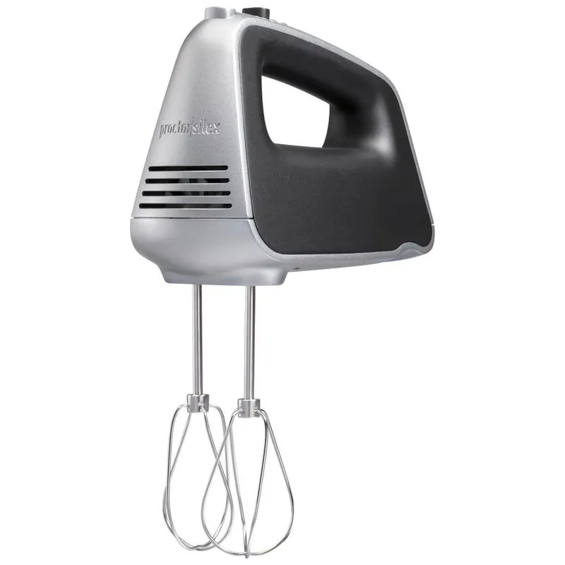 Batedeira De Mao Com 5 Velocidades E Acessorios De Aco Inox, 110v, Proctor Silex 62501, Prateado