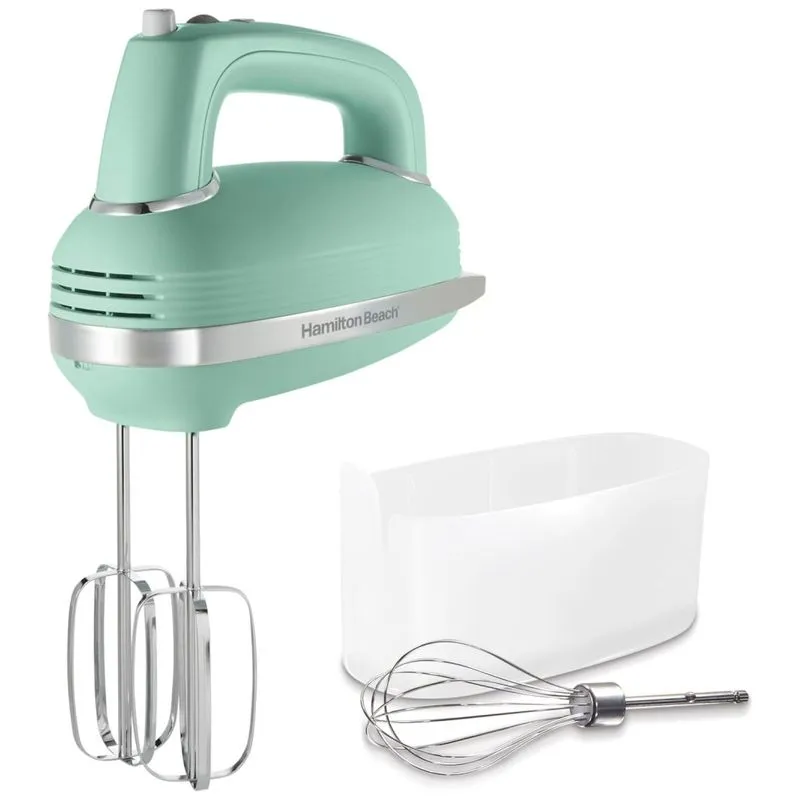 Batedeira De Mao Com 5 Velocidades E Acessorios De Aco Inox, 110v, Hamilton Beach 62601, Verde