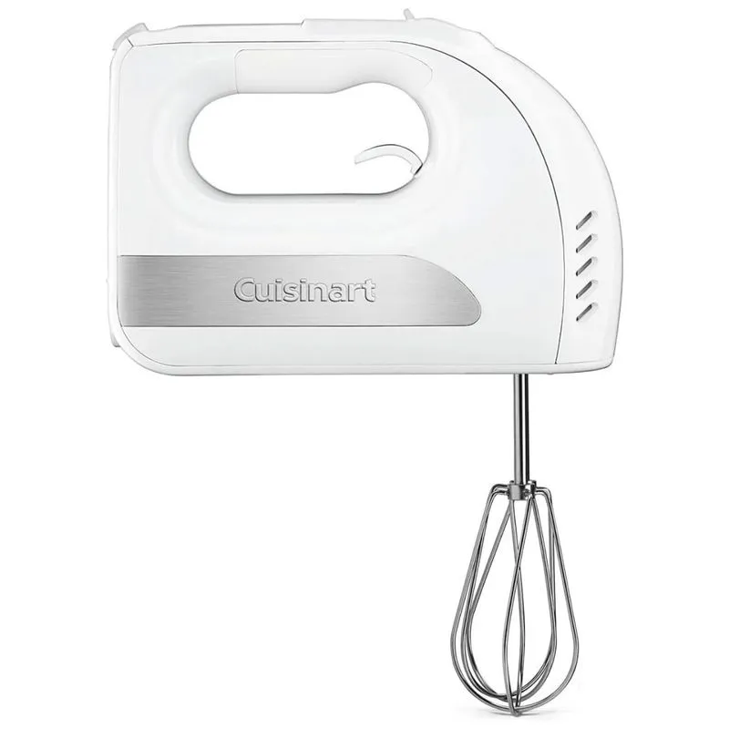 Batedeira De Mao Com 6 Velocidades E Acessorios De Aco Inox, 250w, Branca, 110v, Cuisinart Hm 6p1, Branco