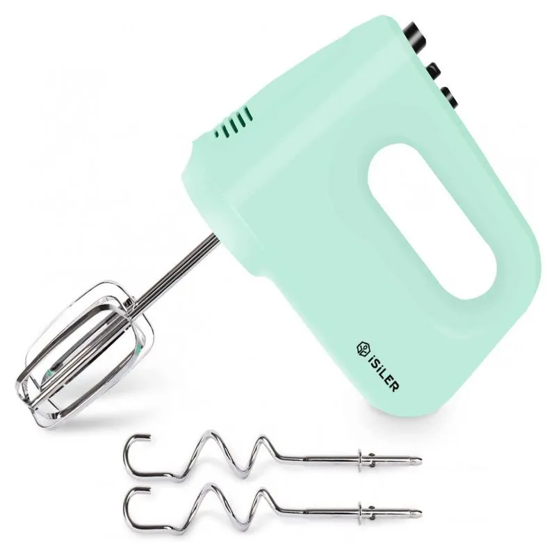 Batedeira De Mao Com 6 Velocidades E Acessorios De Aco Inox, 250w, 110v, Isiler, Verde