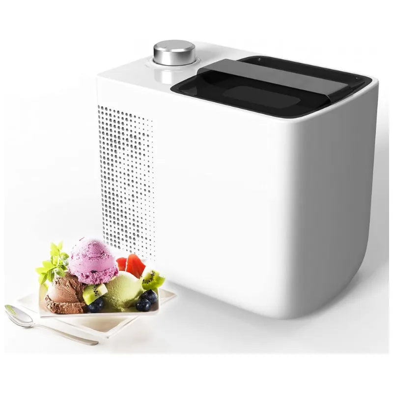 Maquina De Sorvete Semi Automatica 600 Ml De Capacidade Com Temporizador, Branca, 110v, Joymech Sisi, Branco