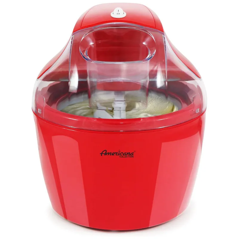 Americana Maquina De Sorvete Automatica 1,5l De Capacidade, 110v, Elite Gourmet Eim 1400r, Vermelho