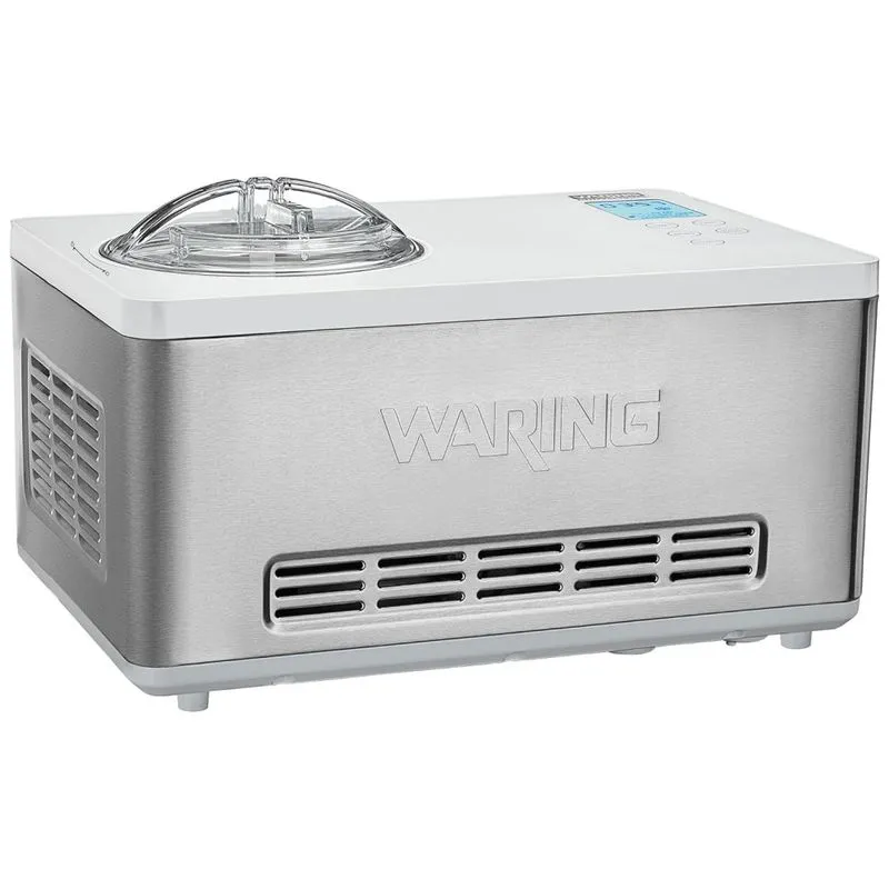 Maquina De Sorvete Automatica 2l De Capacidade, 180w, 110v, Waring Wcic20, Prateado