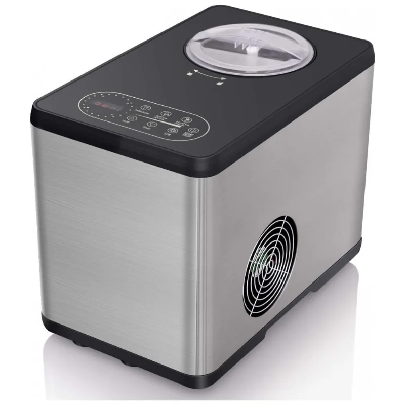 Maquina De Sorvete Automatica 1,5l De Capacidade Com Tela Lcd, 110v, Adt, Cinza