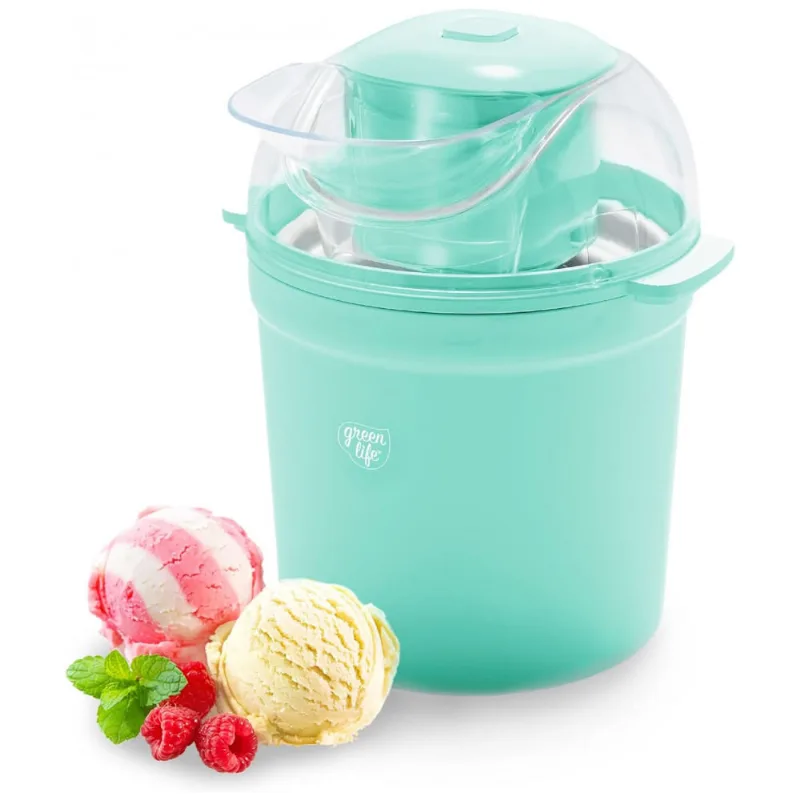 Maquina De Sorvete Automatica 1,5l De Capacidade, 110v, Greenlife Cc005074 001, Azul