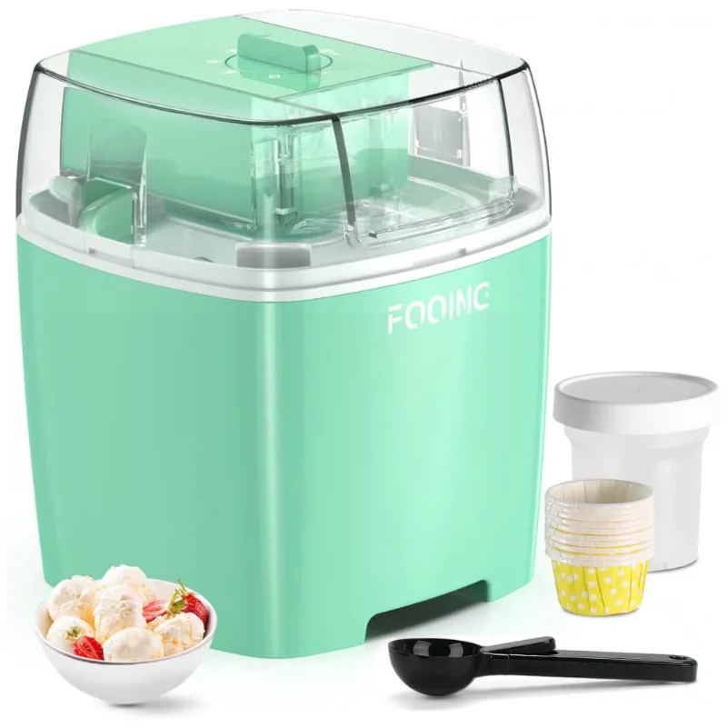 Maquina De Sorvete Automatica 1,5l De Capacidade, 110v, Fooing Green, Verde