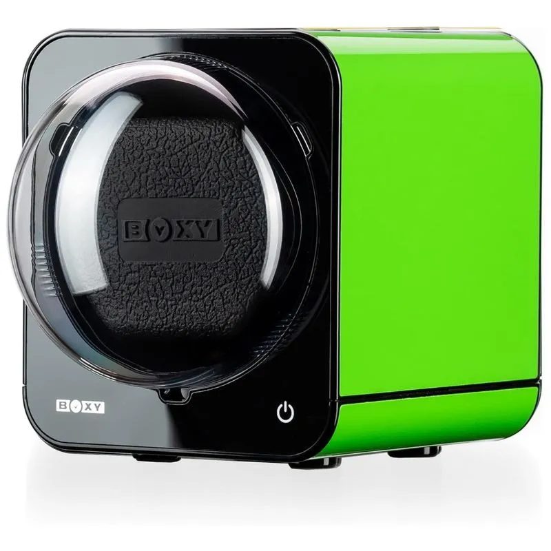 Caixa, Estojo Rotativo Automatico Para Relogios, 1 Lugar, Abest Boxy Fancy Brick, Verde