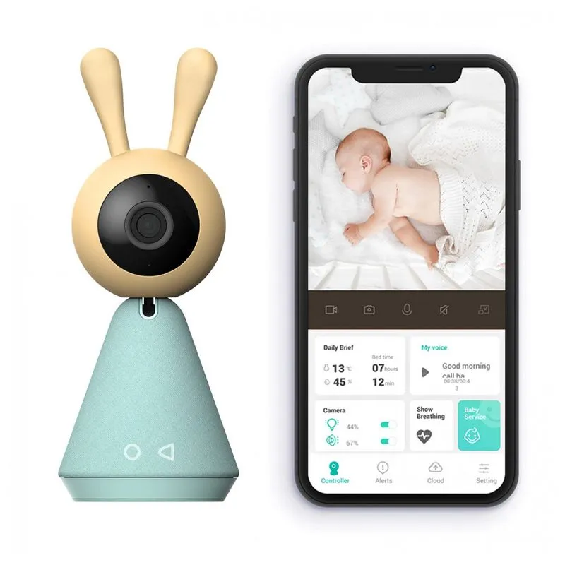 Baba Eletronica Monitor Com Camera E Video Hd Wi Fi Detector De Sono, Temperatura E Movimento, Kami Y501c, Verde