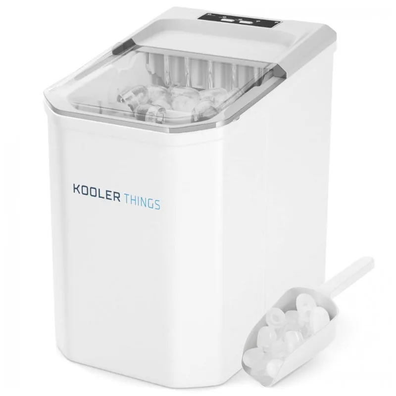 Kooler Things Maquina De Gelo Automatica Aco Inoxidavel Com Painel De Controle, Branca, 110v, Koolerthings, Branco
