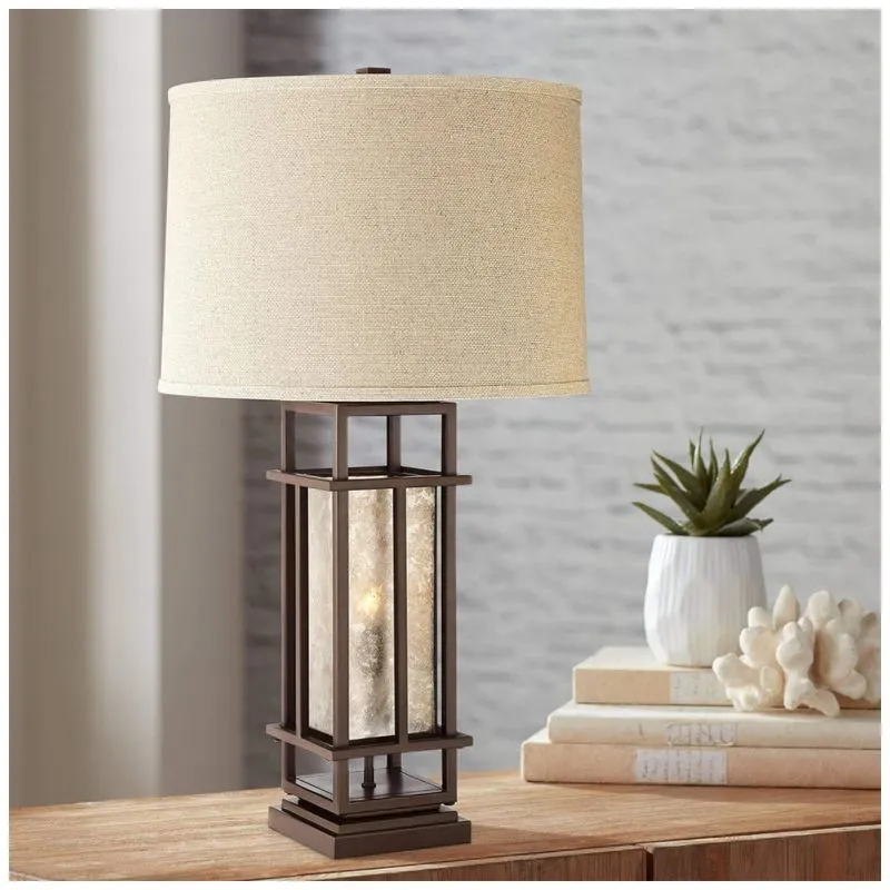 Luminaria De Mesa Classica Em Metal, Franklin Iron Works, Dourado
