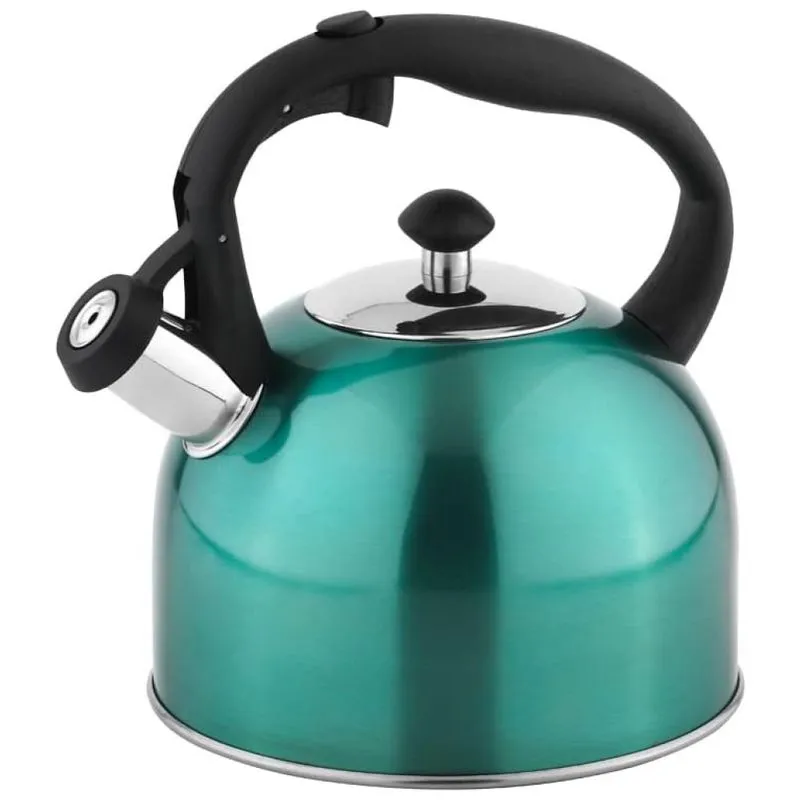 Chaleira De Cha 2.4l Com Apito, Aco Inoxidavel, Kt1903190, Azul