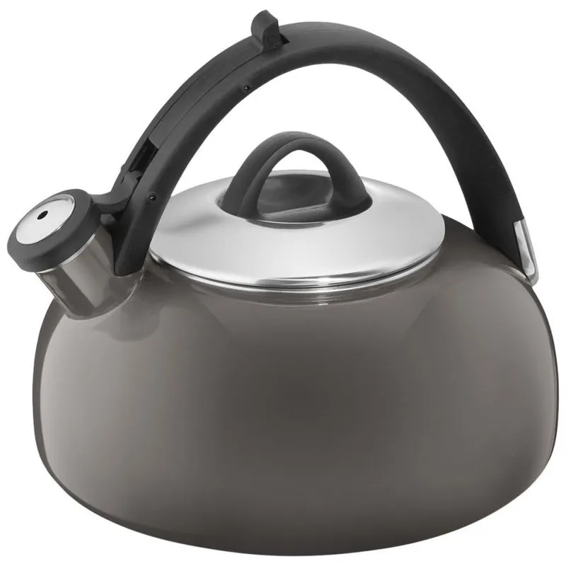 Chaleira De Cha 2l Com Apito, Aco Inoxidavel, Cuisinart Ctk Eos2gg, Cinza