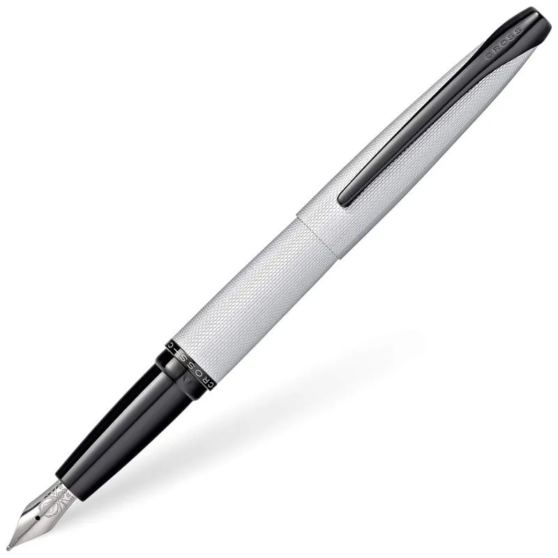 Atx Caneta Tinteiro Com Escrita Suave Ponta Media E Estojo, Branca, Cross 886 43ms, Branco