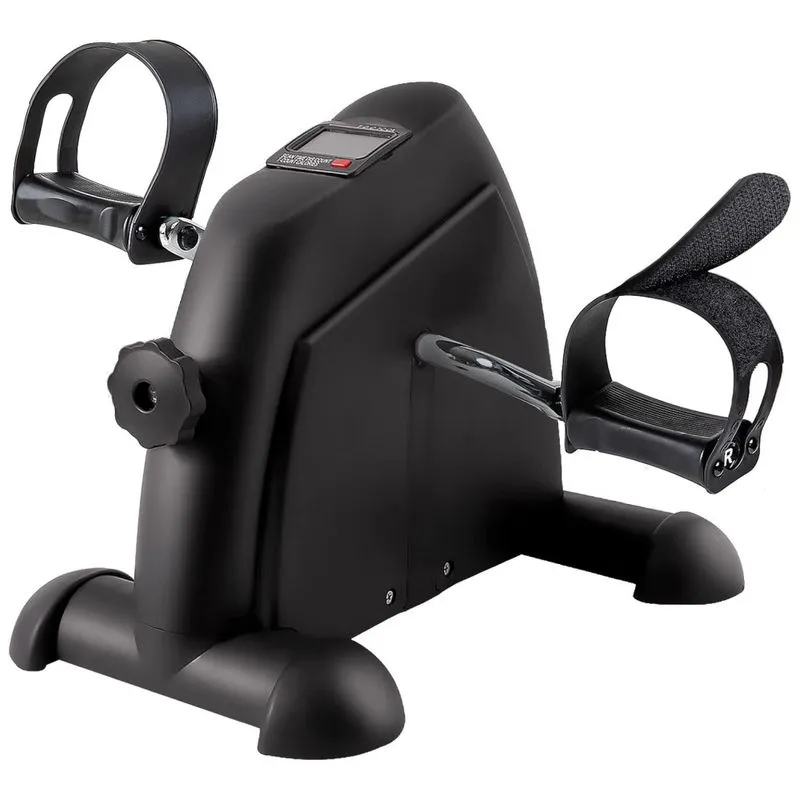 Mini Bicicleta Ergometrica Ideal Para Idosos E Treino De Braco, Perna Com Painel Digital, Tabeke, Preto