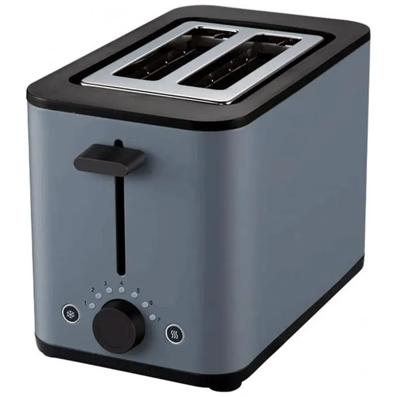 Torradeira Eletrica 2 Fatias Com 7 Niveis De Tostagem, 820w, 110v, Dhyy, Cinza