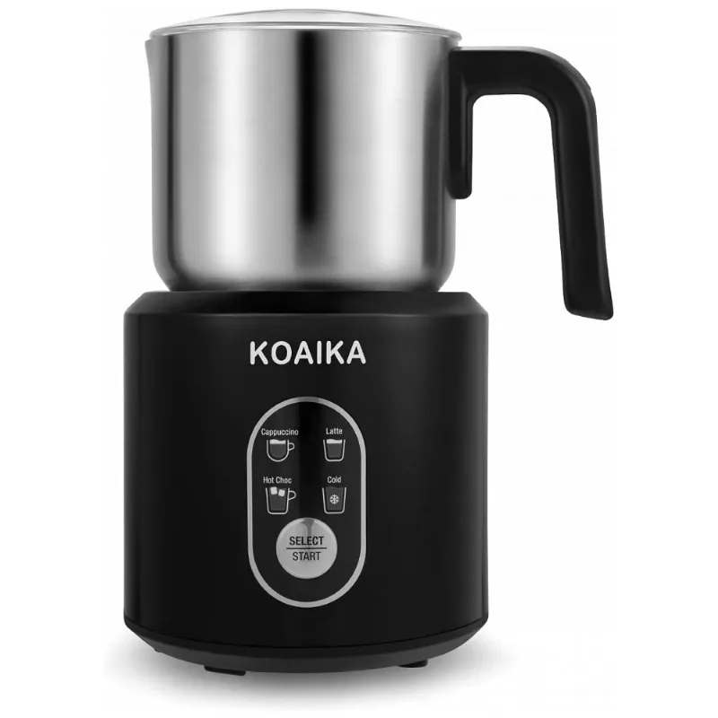 Espumador De Leite Eletrico, Capacidade 350 Ml, Aco Inox, 500w, 110v, Koaika Nw3388, Preto