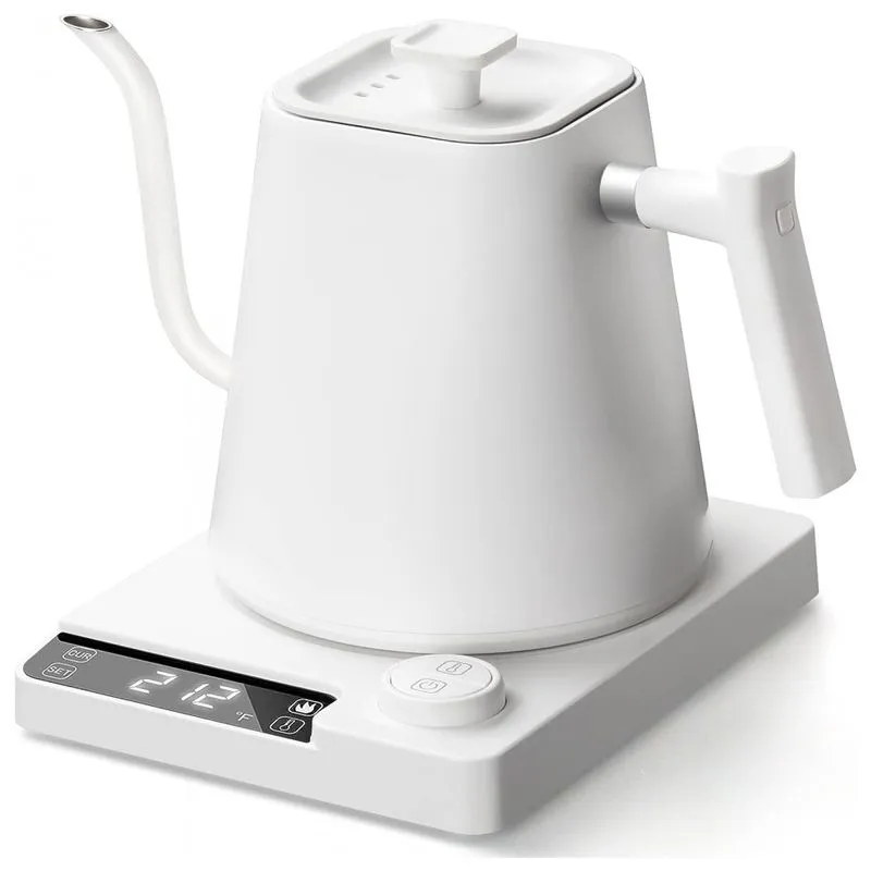 Goodgad Chaleira Elétrica 900ml De Aço Inoxidável E Controle De Temperatura, 110v, 1200w, Preta