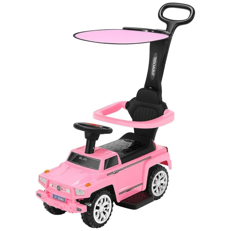 Soar Carrinho De Passeio Infantil 3 Em 1 Com Guarda Sol E Alça Removível, 2 A 6 Anos, Rosa