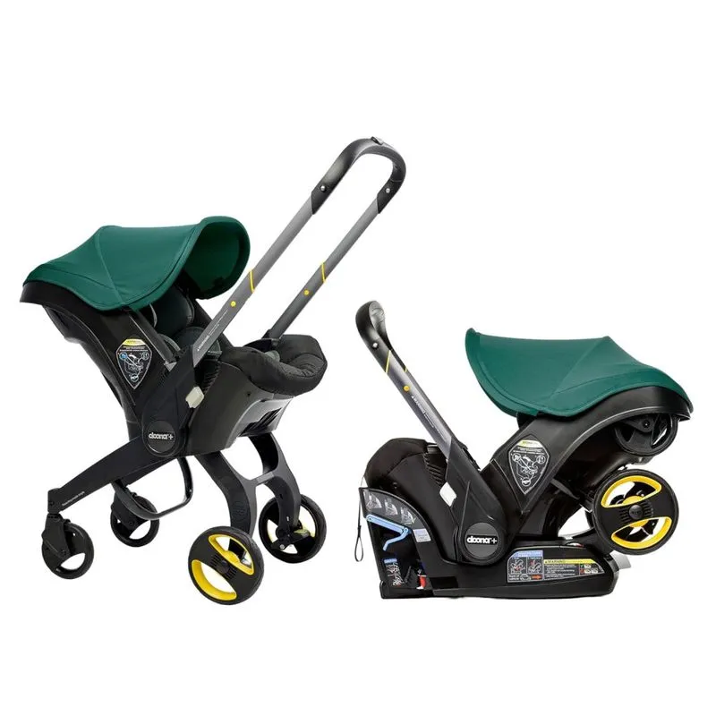Cadeira De Bebe Para Carro 2 Em 1 Com Rodas Para Transporte E Cinto Reforcado, Ideal Para Recem Nascidos, Doona Sp101 10 032 003, Verde
