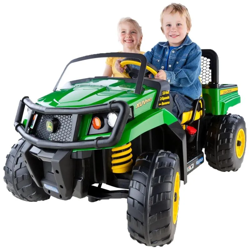 Carro, Carrinho Eletrico Infantil A Bateria 12v 2 Assentos Para Ate 58 Kg, 3 A 8 Anos, Peg Perego Igod0063, Verde