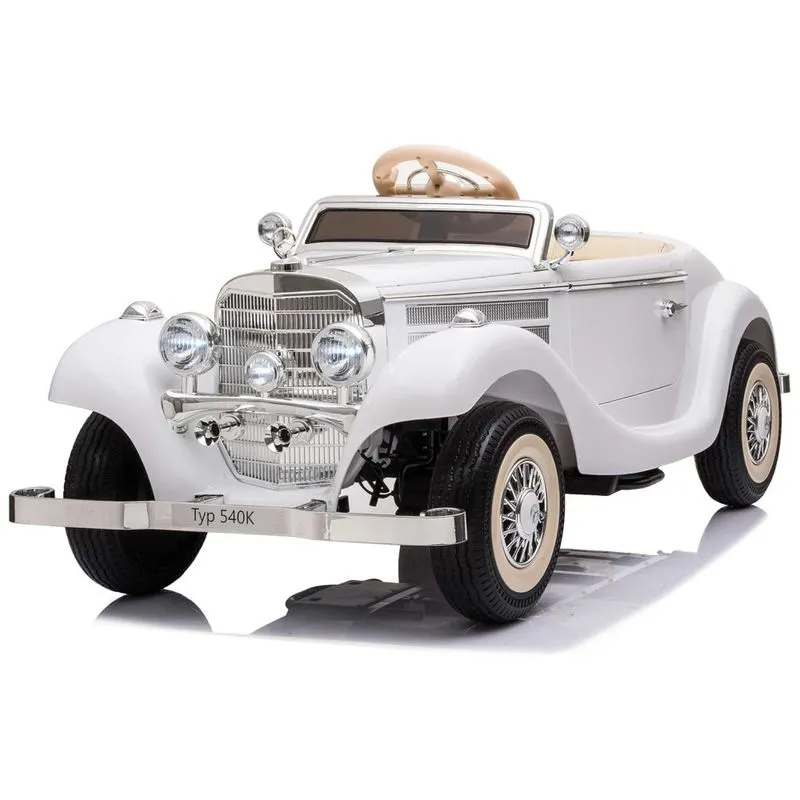 Carro, Carrinho Eletrico Infantil A Bateria 12v 1 Assento Com Controle Remoto, Sopbost, Branco