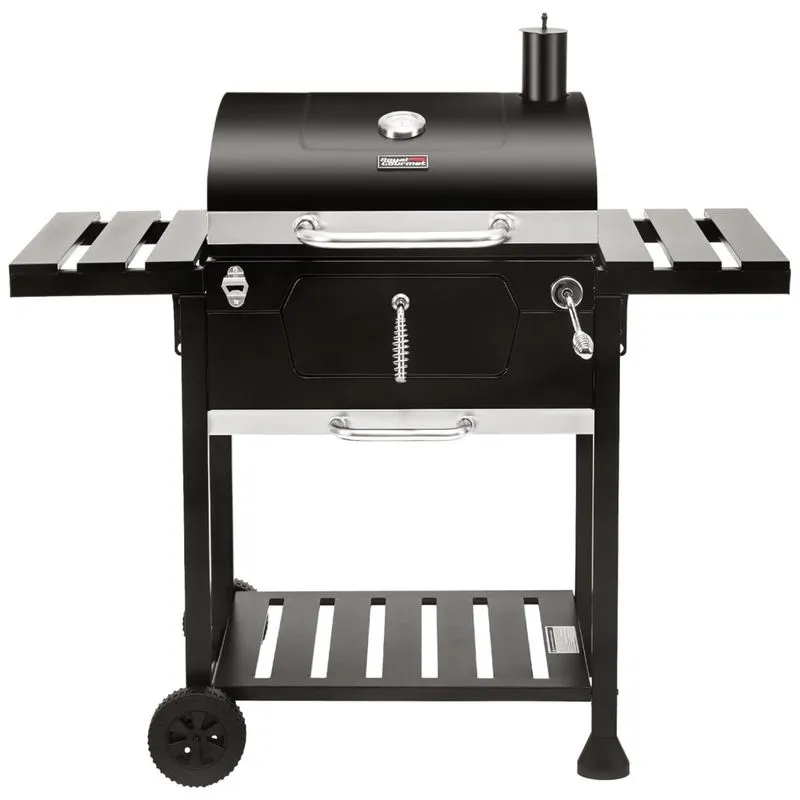 Churrasqueira A Carvao Com Mesas Laterais E Termostato, Royal Gourmet Cd1824e N, Preto