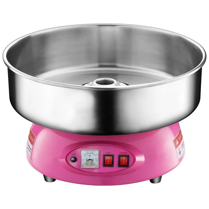 Maquina De Algodao Doce Eletrica Com Dispositivo De Seguranca, 110v, Partyhut, Rosa