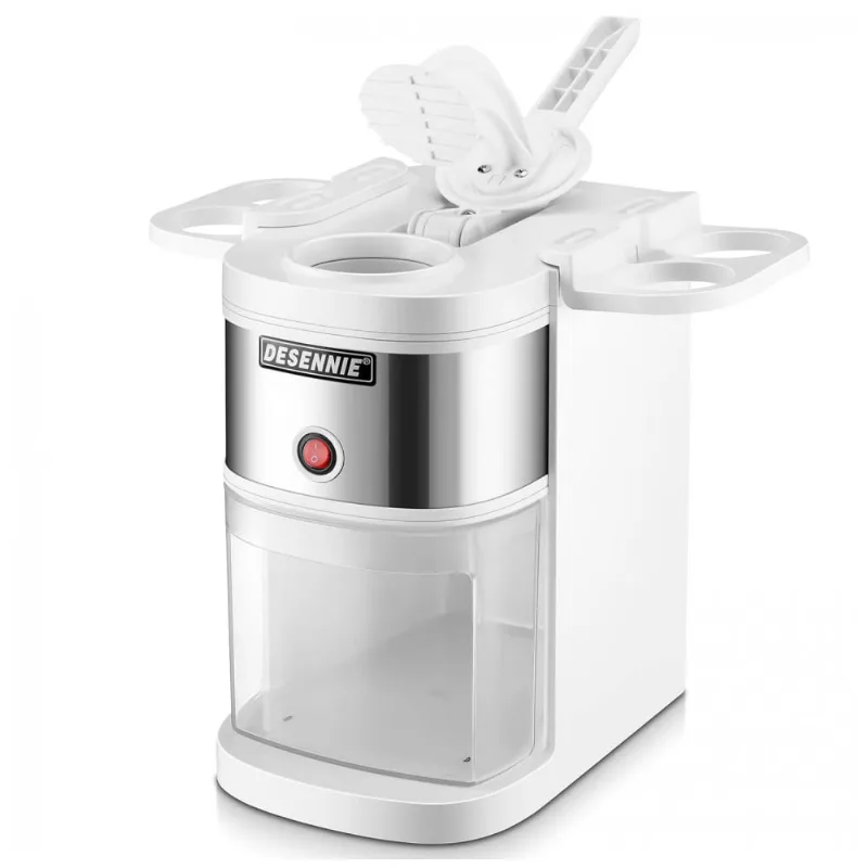 Maquina De Raspadinha Eletrica Produz Ate 79 Kg, H 300w, Branca, 110v, Desennie, Branco