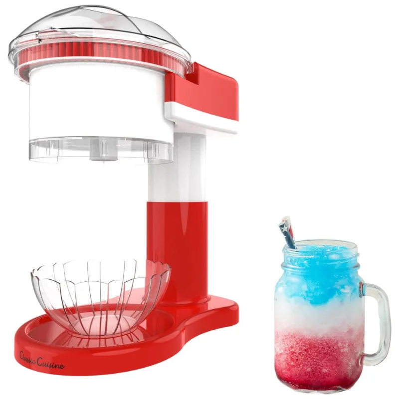 Maquina De Raspadinha Eletrica Para Uso Domestico, 85w, 110v, Classic Cuisine 82 Kit1010, Vermelho