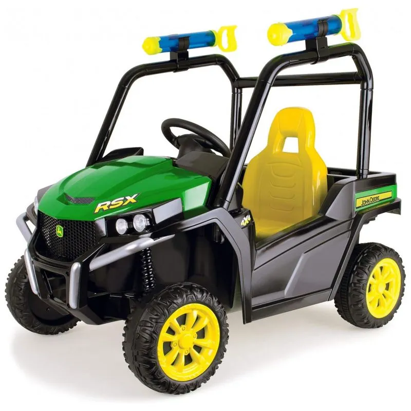 Carro, Carrinho Eletrico Infantil A Bateria 6v 1 Assento Com 2 Velocidades Para Criancas De 3 A 8 Anos, John Deere 46402, Verde