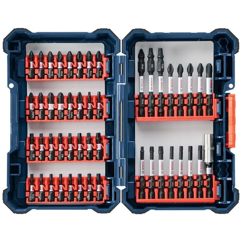 Conjunto De Aparafusamento 48 Pecas E Estojo, Bosch Sdms48, Verde Limao