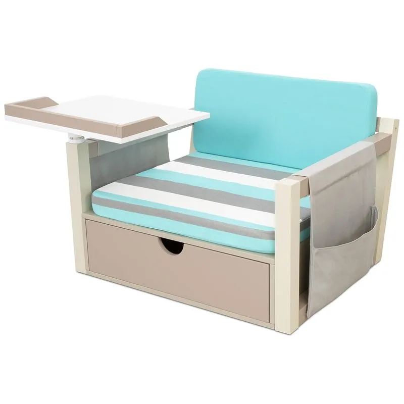 Poltrona De Desenho E Estudo 2 Em 1 Com Zenamento Para Criancas De 4 A 10 Anos, Little Tikes 658839euc, Azul