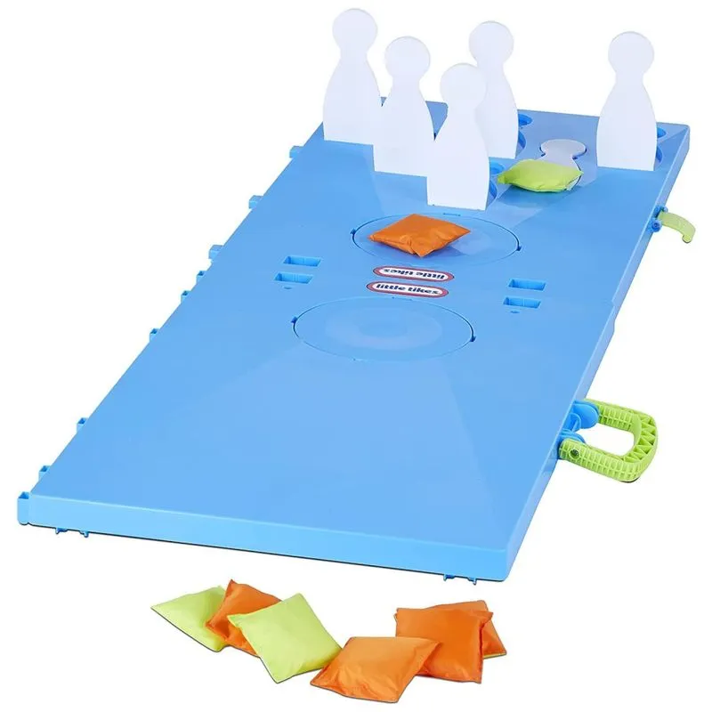 Estacao De Jogos Divertidos 5 Em 1 Com Modo Boliche E Muito Mais Para Criancas A Partir De 2 Anos, Little Tikes 657900euc, Azul