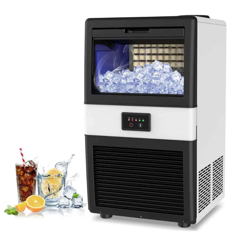Maquina De Gelo Automatica Portatil Ate 31kg, 24h, Cor Branca, 110v, Lifeplus 01212, Branco