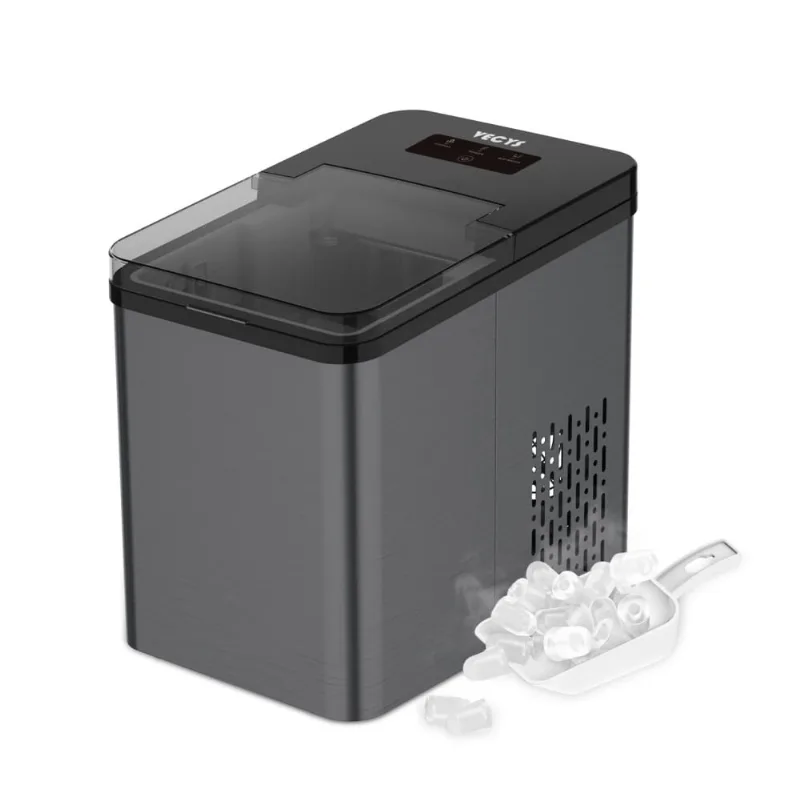 Maquina De Gelo Automatica Portatil Produz Ate 11kg, 24h, Cor, 110v, Vecys Vcim Ic1212classic Bk, Preto