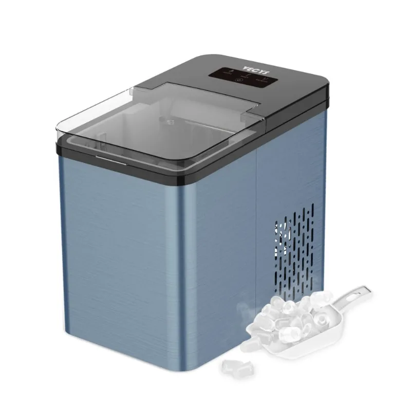 Vecys Máquina De Gelo Automática Portátil Produz Até 11kg, 24h, 110v, Cor Azul