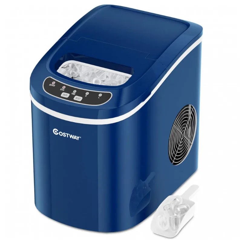 Máquina De Gelo Automática Portátil Produz Até 11kg, 24h, Cor, 110v, Costway 22769ny Cype, Azul