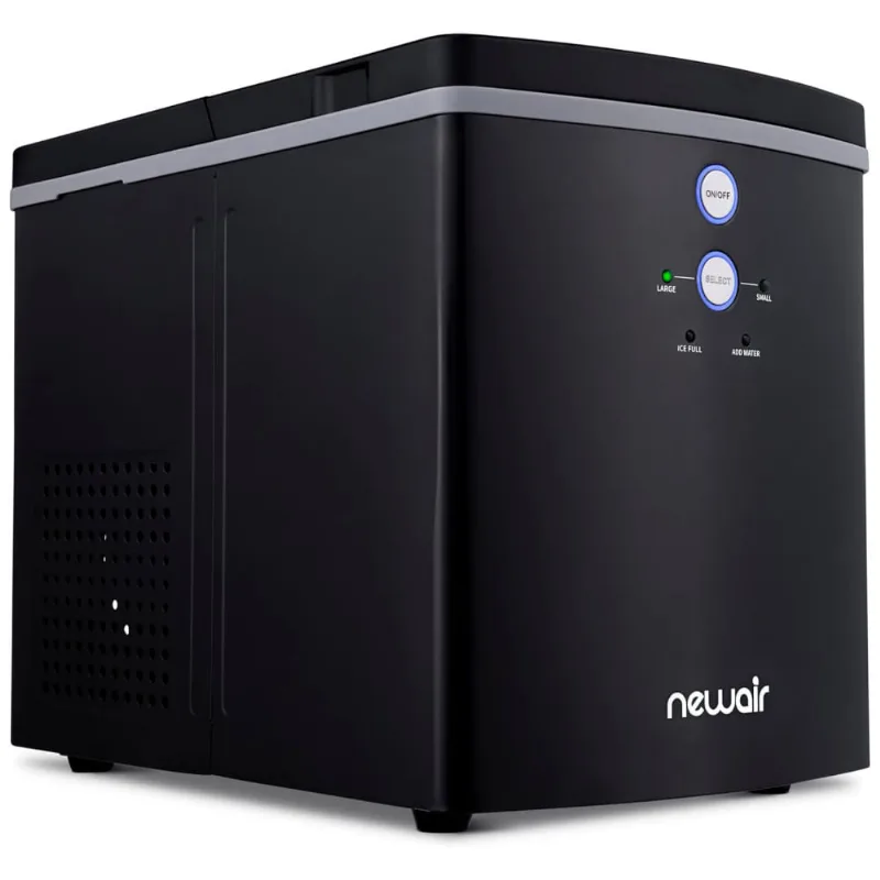 Maquina De Gelo Automatica Portatil Produz Ate 14kg, 24h, Cor, 110v, Newair Nim033bk00, Preto