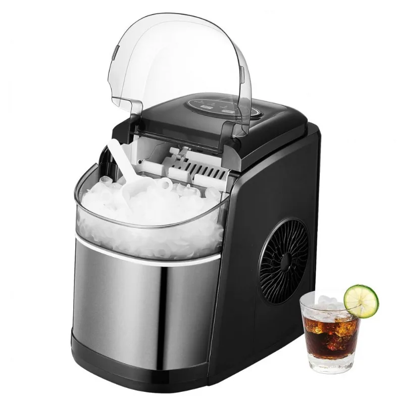 Máquina De Gelo Automática Portátil Produz Até 11kg, 24h, Cor, 110v, Outgava Yx06 027, Prateado