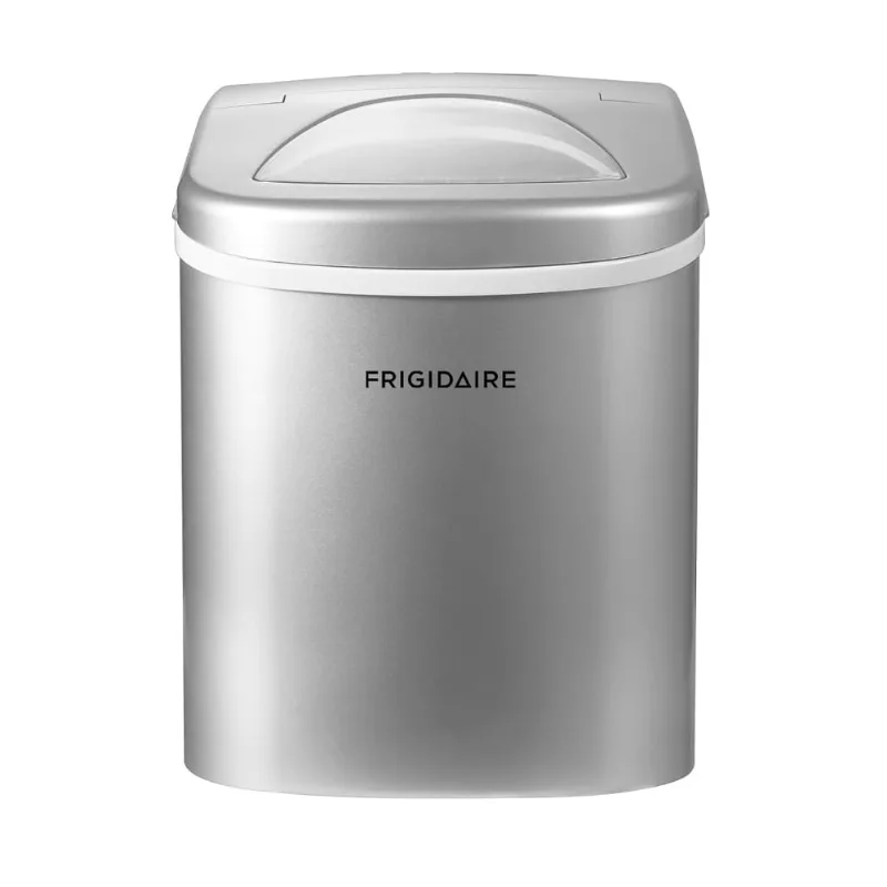 Maquina De Gelo Automatica Portatil Produz Ate 11kg, 24h, Cor, 110v, Frigidaire Efic108 Silver, Prateado