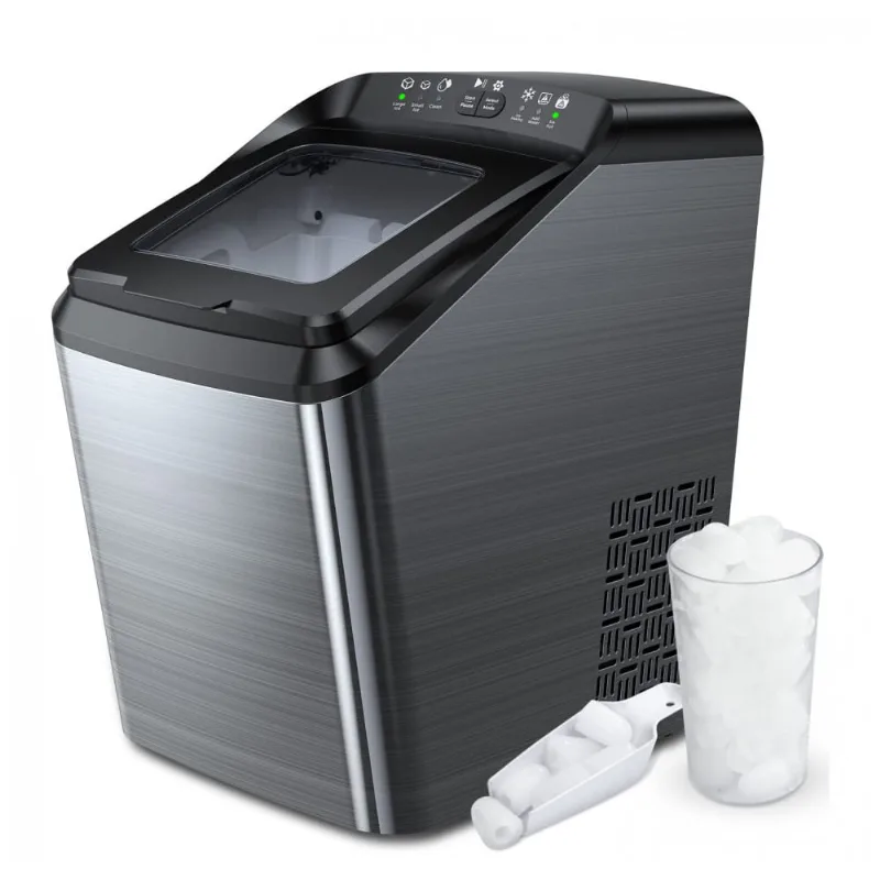 Maquina De Gelo Automatica Portatil Produz Ate 14kg, 24h, Cor, 110v, Dreamiracle Drmus Im2200 Ul2, Preto