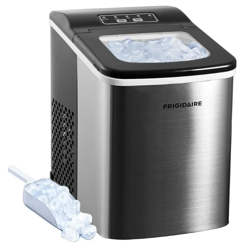 Maquina De Gelo Automatica Portatil Produz Ate 11kg, 24h, Cor, 110v, Frigidaire Efic121, Efic123, Prateado