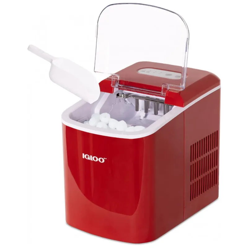 Maquina De Gelo Automatica Portatil Produz Ate 11kg, 24h, Cor, 110v, Igloo Igliceb26rd, Vermelho
