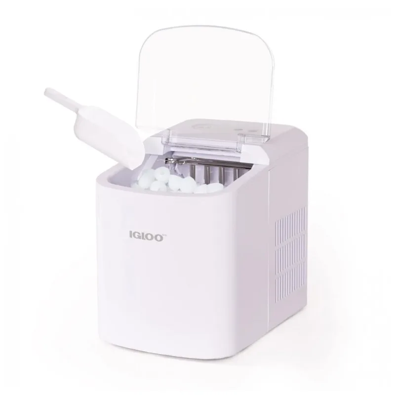 Maquina De Gelo Automatica Portatil Produz Ate 11kg, 24h, Cor Branca, 110v, Igloo Igliceb26wh, Branco