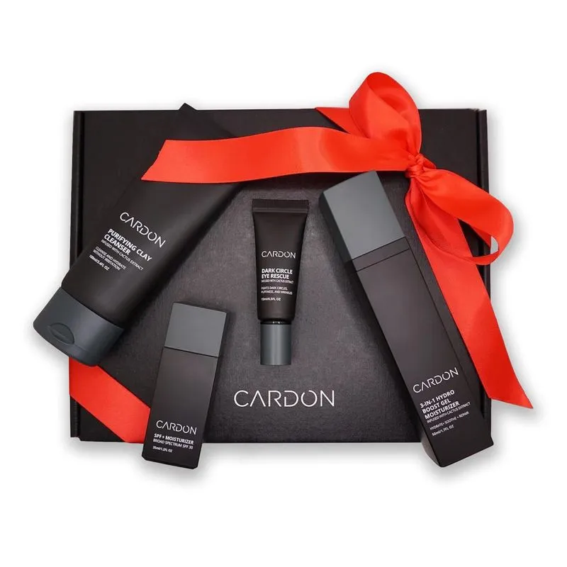 Cardon Kit Skincare Facial Para Homens Com 4 Produtos