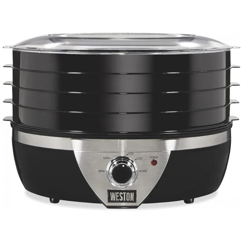 Desidratador De Alimentos 4 Bandejas Com Controle De Temperatura, 500w, 110v, Weston Brands 75 0640 W, Preto