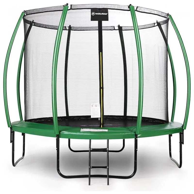 Cama Elastica Infantil Com Diâmetro E Rede De Proteção Para Até 180 Kg, Win.max, Azul